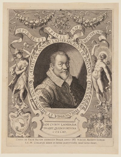 Franciscus de Padoanis Foroliviensis (Frans af Forli) af Aegidius Sadeler II