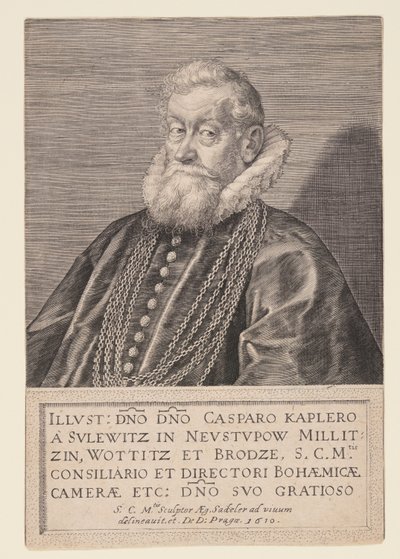 Gaspard Kaplir von Sulewitz, rådgiver for kejseren af Aegidius Sadeler II