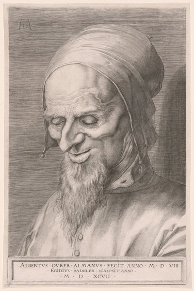 En apostels hoved af Aegidius Sadeler II