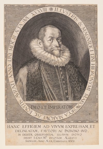 Hieronymus Makofsky, kammerherre af Aegidius Sadeler II