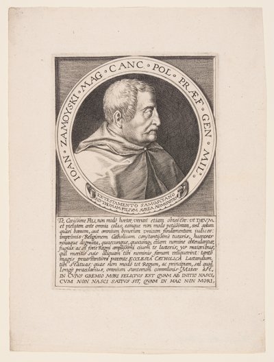 Jan Zamoyski, polsk adelsmand, storkansler af Aegidius Sadeler II
