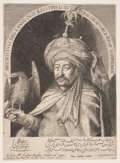 Mechti Kuli Beg (Mehdi Quli Beg), persisk ambassadør i Prag af Aegidius Sadeler II