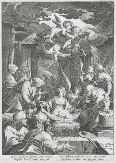 Fødsel, 1588. af Aegidius Sadeler II