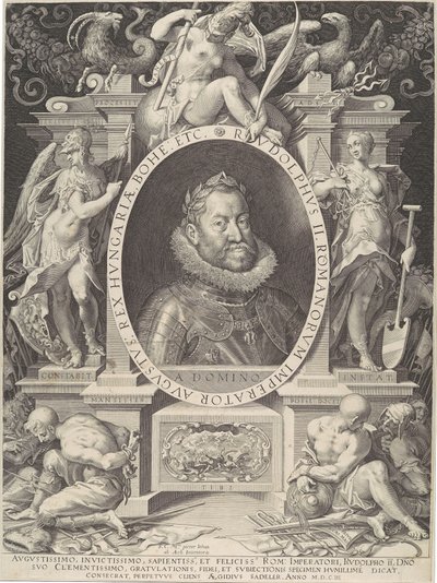 Portræt af Rudolph II, 1603. af Aegidius Sadeler II