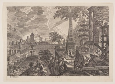 Forår, fra De fire årstider af Aegidius Sadeler II