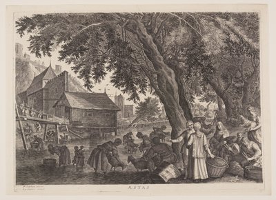 Sommer, fra De fire årstider af Aegidius Sadeler II