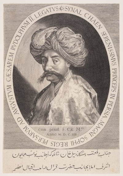 Synal Chaen (Zeynal Khan Shamlu), persisk ambassadør i Prag af Aegidius Sadeler II