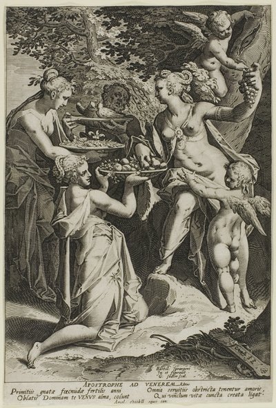 Venus modtager gaver af Aegidius Sadeler II