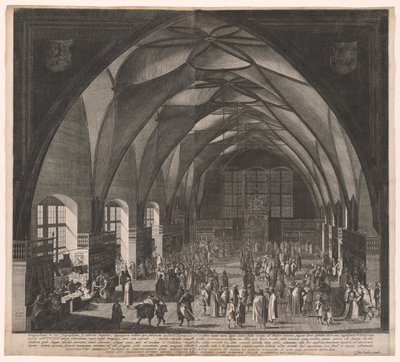 Vladislav-salen, Prags borg, den årlige messe af Aegidius Sadeler II