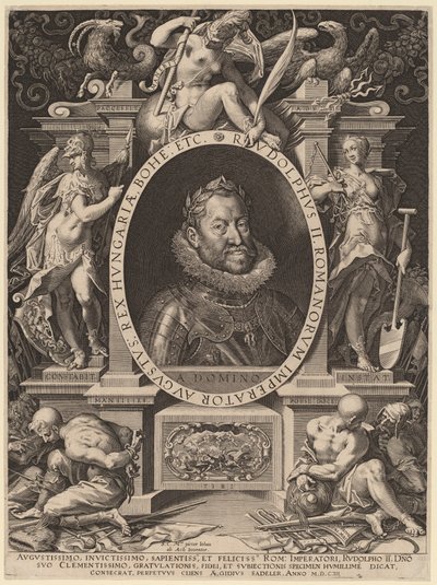 Rudolf II af Aegidius Sadeler II after Hans von Aachen