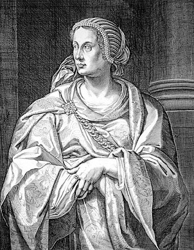 Albia Terenta, Othos mor (gravering) af Aegidius Sadeler or Saedeler