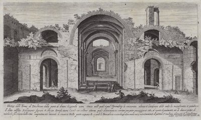 Diocletians bade, Rom (gravering) af Aegidius Sadeler or Saedeler