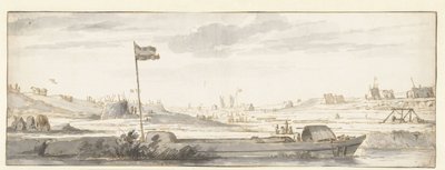 Udgravningen af ​​Mallegat uden for Dordrecht, 1648 af Aelbert Cuyp (attributed to)