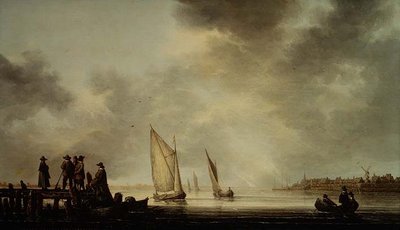 Et flodlandskab af Aelbert Cuyp