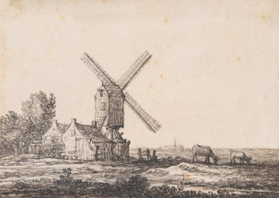 Et landskab med en mølle af Aelbert Cuyp