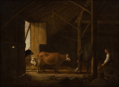 Indretningen af en kostald af Aelbert Cuyp