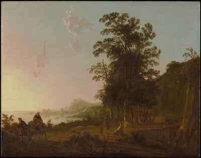 Landskab med flugten til Egypten af Aelbert Cuyp
