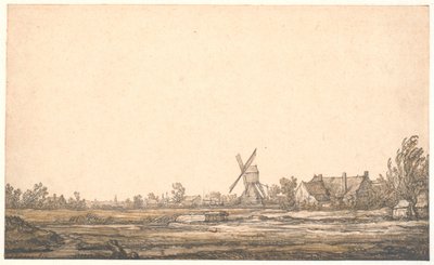 Landskab med en mølle af Aelbert Cuyp