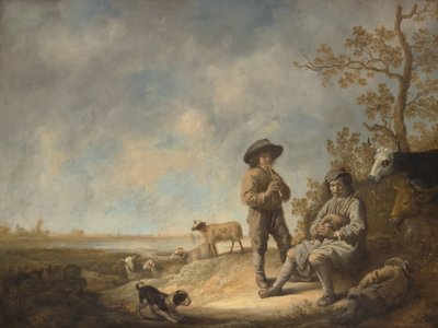 Piping Shepherds, ca. 1643-44. af Aelbert Cuyp