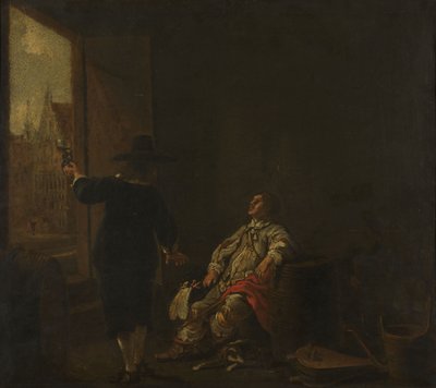 Skilt til en vinhandel af Aelbert Cuyp