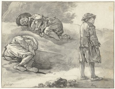 Tre studier af en lille hyrde af Aelbert Cuyp
