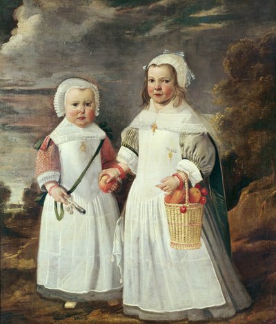 To unge piger i et landskab af Aelbert Cuyp