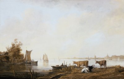 Udsigt over Maas nær Dordrecht af Aelbert Cuyp
