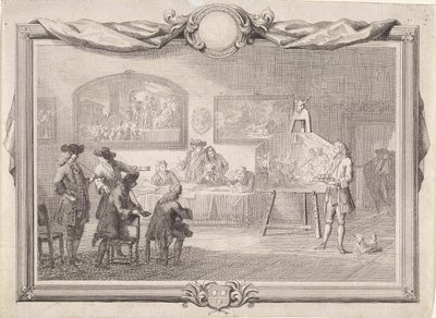 Sankt Lukas-lauget i Dordrecht, 1736 af Aert Schouman