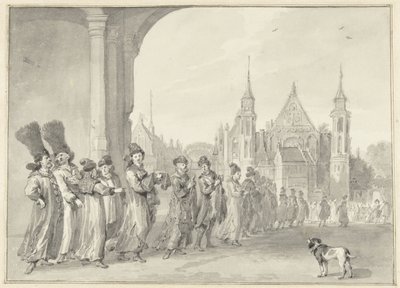 Tsaren af ​​Muscovias ambassade på vej til staternes forsamling i Haag, 4. november 1631 af Aert Schouman