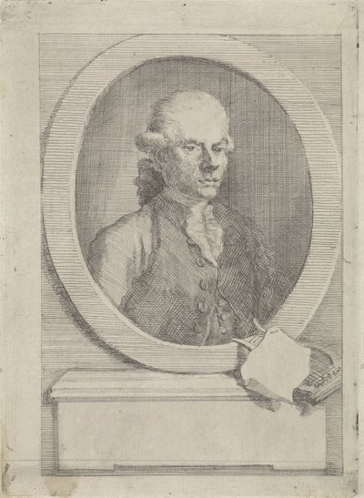 Portræt af Jan van Os af Aert Schouman