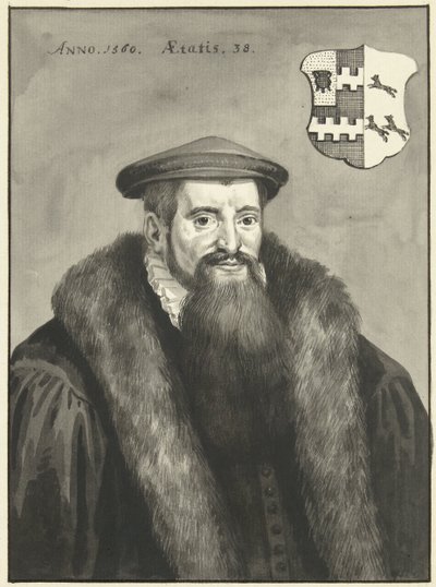 Portræt af Van Slingelandt af Aert Schouman