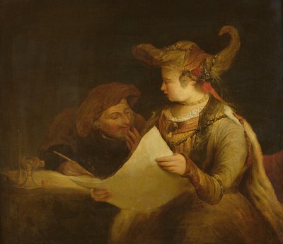 Esther og Mordokaj, ca. 1685 af Aernt de Gelder