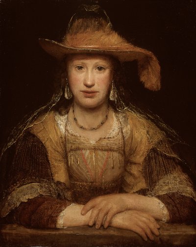 Portræt af en ung kvinde, ca. 1690 (olie på lærred) af Aernt de Gelder