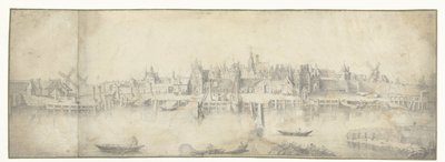 Udsigt over Gouda af Aert van Waes