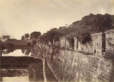 En del af bymuren, Foochow, ca. 1869. af Afong Lai
