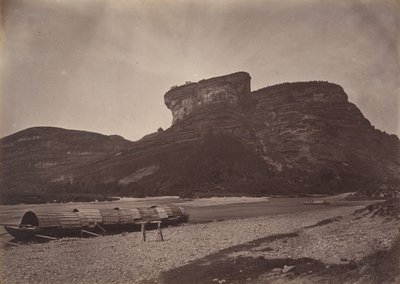 Tai-wang-templet ved Wu ü nær Sing Chang Tea Mart, ca. 1869. af Afong Lai