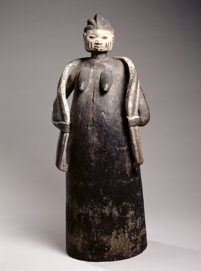 Gelede Body Mask, Yoruba Culture, Republikken Benin (malet træ) af African