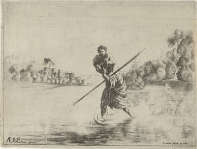 Sankt Kristoffer af After Adam Elsheimer