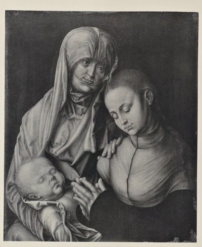 Jomfru og barn med Sankt Anna. af After Albrecht Dürer