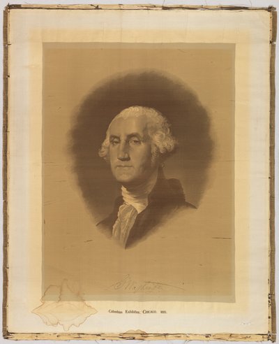 Vævet portræt af After Gilbert Stuart