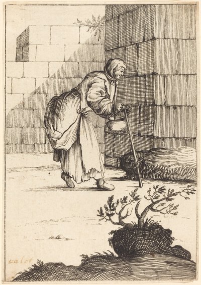 Tiggerkvinde af After Jacques Callot