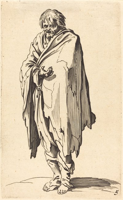Tigger med bare hoved og fødder af After Jacques Callot