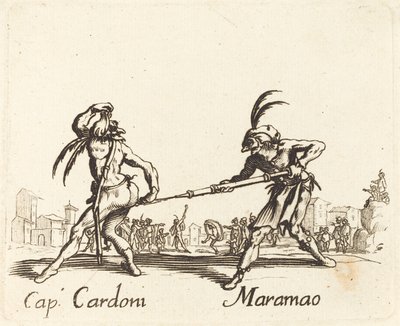 kap. Cardoni og Maramao af After Jacques Callot