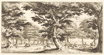 Landskab af After Jacques Callot