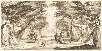 Landskab af After Jacques Callot