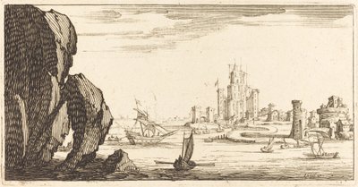 Landskab af After Jacques Callot