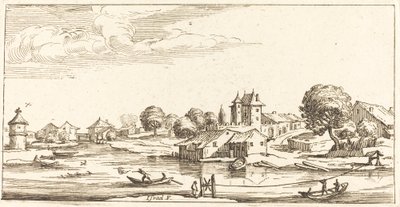 Landskab af After Jacques Callot