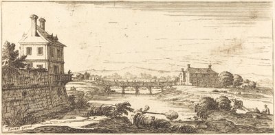 Landskab af After Jacques Callot