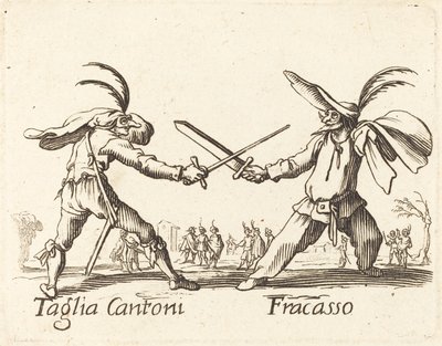 Taglia Cantoni og Fracasso af After Jacques Callot