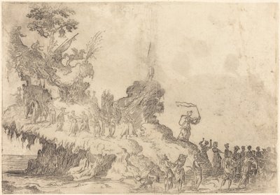 Floden af Mount Parnassus af After Jacques Callot
